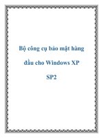 Bộ công cụ bảo mật hàng đầu cho Windows XP SP2 pot