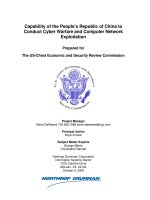Capability of the People’s Republic of China to Conduct Cyber Warfare and Computer Network Exploitation potx