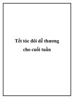 Tết tóc đôi dễ thương cho cuối tuần pot