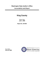 Washington State Auditor’s Office Accountability Audit Report : King County pdf