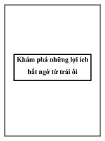 Khám phá những lợi ích bất ngờ từ trái ổi doc