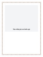 Mẹo chống lại cơn buồn ngủ ppt