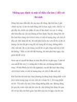 Những quy định và một số điều cần lưu ý đối với thí sinh pot