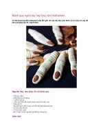 Bánh quy ngón tay hay hay cho halloween