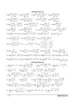 203 bài tập giới hạn