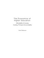 THE ECONOMICS OF HIGHER EDUCATION pdf