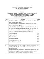 đáp án đề thi lý thuyết-quản trị doanh nghiêp vừa và nhỏ-mã đề thi qtdnvvn-th(6)