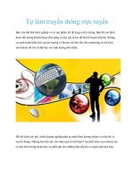 Tự làm truyền thông trực tuyến ppt