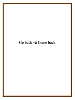 Go back và Come back pptx