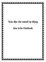 Xóa địa chỉ email tự động lưu trên Outlook pptx