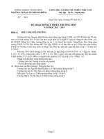 Kế hoạch phát triển trường tiểu học 2013 2014