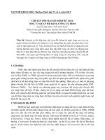 CHUYỂN ĐỔI HAI MÔ HÌNH DỮ LIỆU XML VÀ QUAN HỆ BẰNG CÔNG CỤ HDM pptx