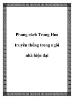 Phong cách Trung Hoa truyền thống trong ngôi nhà hiện đại docx