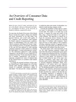 An Overview of Consumer Data and Credit Reporting ppt