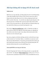 Khi bạn không thể sử dụng OE để check mail docx