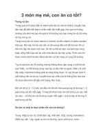 3 món mẹ mê, con ăn có tốt? docx