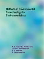METHODS IN ENVIRONMENTAL BIOTECHNOLOGY FOR ENVIRONMENTALISTS pot