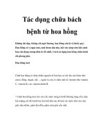 Tác dụng chữa bách bệnh từ hoa hồng pptx