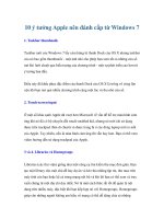 10 ý tưởng Apple nên đánh cắp từ Windows 7 pot