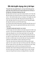 Để nhà tuyển dụng chú ý tới bạn docx