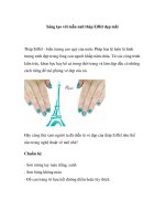 Sáng tạo với mẫu nail tháp Eiffel đẹp mắt pptx
