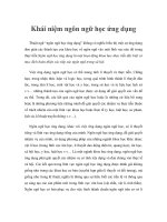 Khái niệm ngôn ngữ học ứng dụng pptx