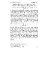 SƯU TẬP VÀ ĐÁNH GIÁ CÁC DẠNG HOA SÚNG (NYMPHAEA SPP.) Ở ĐỒNG BẰNG SÔNG CỬU LONG docx