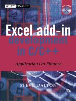 Excel Add-in Development in C/C++: Applications in Finance potx