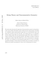 String theory and noncommutative geometry   nathan seiberg and edward witten