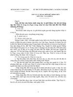 đáp án đề thi đại học môn văn học năm 2002 khối d