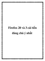 Firefox 20 và 3 cải tiến đáng chú ý nhất ppt