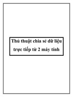 Thủ thuật chia sẻ dữ liệu trực tiếp từ 2 máy tính pdf