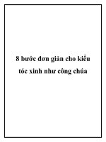 8 bước đơn giản cho kiểu tóc xinh như công chúa pdf