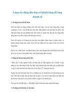 5 mẹo tác động đến tâm trí khách hàng để tăng doanh số ppt