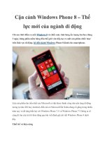 Cận cảnh Windows Phone 8 – Thế lực mới của ngành di động pdf