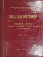 Phương hướng và giải pháp mở rộng thị trường xuất khẩu hàng may mặc tại công ty Dệt 29-3