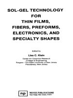 SOL-GEL TECHNOLOGY FOR THIN FILMS, FIBERS, PREFORMS, ELECTRONICS, AND SPECIALTY SHAPES potx