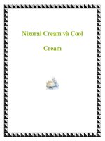 Nizoral Cream và Cool Cream ppt
