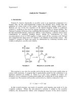 The analysis of vitamin c