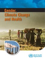 Gender, Climate Change and Health pot