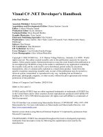 Visual C# .NET Developer''''s Handbook potx
