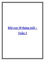 Khi con 10 tháng tuổi – Tuần 2 doc