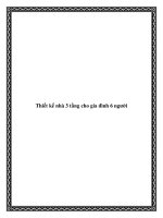 Thiết kế nhà 3 tầng cho gia đình 6 người doc