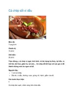 Cá chép sốt xì dầu ppt