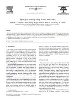 hydrogen sensing using titania nanotubes