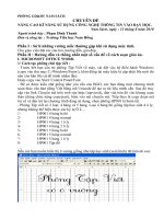 Chuyên đề nâng cao sử dụng công nghệ thông tin vào dạy học pdf