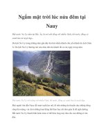 Ngắm mặt trời lúc nửa đêm tại Nauy ppt