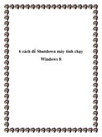 6 cách để Shutdown máy tính chạy Windows 8 potx