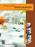 Protecting PERSONAL INFORMATION : A Guide for Business pdf