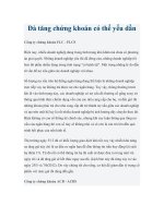 Đà tăng chứng khoán có thể yếu dần pdf